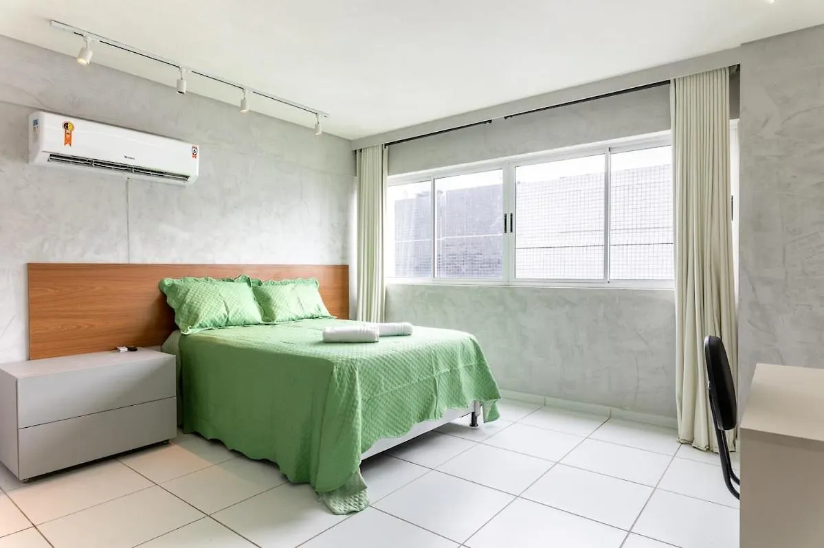 Aconchegante, With Beach, Swimming Pool And Fitness Center Apt 1010 Ресифи 0*,  Бразилия